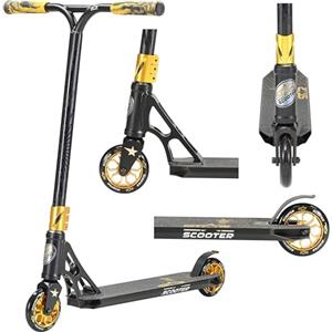 STAR SCOOTER Freestyle Stunt Scooter professionale Monopattino per adulti e bambini da 8 anni | HIC 110mm Pro | Bianco Rosso