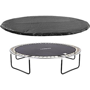 Arebos Telo di copertura per trampolino Ø 244 cm Nero antistrappo e resistente ai raggi UV Telo di protezione dalle intemperie Resistente alle intemperie Copertura protettiva per trampolino