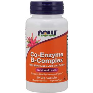 NOW Foods Coenzima B-Complex 60 cps - Capsule Vegane con Vitamine B, Vitamina C, CoQ10 e Colina per Supporto Immunitario e Energetico