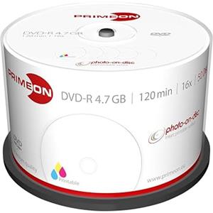 Primeon DVD-R 4.7GB 120MIN 16X - Bobina da 50 Dischi