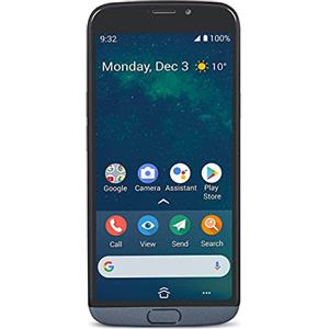 Doro Smartphone 8050 con fotocamera da 13 MP sbloccato per anziani con display da 5,7 e localizzazione GPS (acciaio) [versione UK e irlandese]