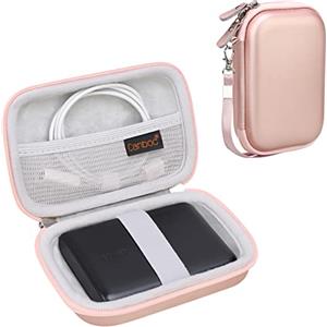 Canboc Custodia rigida Canboc per Anker PowerCore 13000 caricatore portatile - compatto 13000mAh 2 porte ultra portatile caricatore del telefono Banca di potere, oro rosa