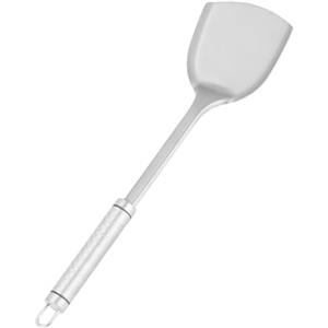 Generic Utensili in silicone Puro Titanio Spatola Pentole Utensili da Cucina Set di Utensili da Cucina Accessori da Cucina Pala Wok Spatola Manico Lungo Pala Cucchiaio Wok (Grigio Chiaro, Taglia Unica)