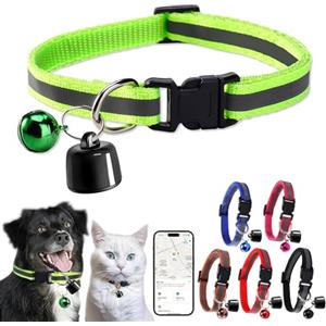 Starnearby Localizzatore GPS per Animali Domestici, Anti-Smarrimento, Collare GPS per Cani e Gatti, Senza Abbonamento, GPS Tracker per Animali Compatibile con iOS e Android (Verde)