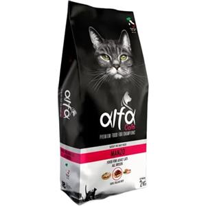 Pet's Garden Alfa Cats Crocchette per Gatti Gusto Manzo Alimento Cibo Secco per Gatti Adulti Sterilizzati Tutte le Razze Sacco da 2 KG Prodotto Italiano