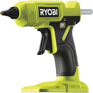Ryobi Pistola Colla a Caldo 18V ONE+, Riscaldamento Rapido, Grilletto di Precisione, LED Pronto all'Uso, per Fai da Te e Hobby Creativi, 200°C, Batteria Non Inclusa, RGLU18-0