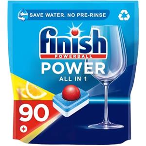 Finish Powerball All-in-one Max Pastiglie Lavastoviglie - Super Charged Lemon (90 pezzi)