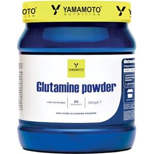 YAMAMOTO NUTRITION Glutamine POWDER 300 gr, Integratore a Base di L-Glutammina in Polvere, Amminoacidi per Sportivi, Non Aromatizzato