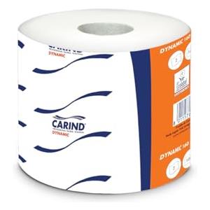 Generico Carta Igienica Fascettata Confezioni da 96 Rotoli - Pura Cellulosa - 2 veli -18 mt - 180 strappi, adatta per le tu camere da hotel, b&B, ristoranti, uffici, (Carind) (96)