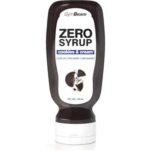 GymBeam Sciroppo ZERO Cookies & Cream 320 ml - Dolcificante Liquido Senza Zucchero, Basso Calorico e Consistenza Cremosa