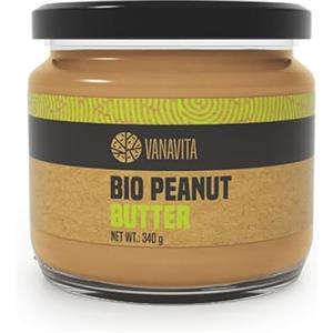 GymBeam VanaVita Burro di Arachidi BIO: Crema di Arachidi Naturale e Proteica, Senza Additivi, Ricca di Proteine e Grassi Sani, Dal Gusto Delizioso - Apprezzata dagli Amanti dello Stile di Vita Sano