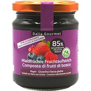 ZeroCal - Dalia Dalia Gourmet - Composta con 85 % di Frutta 1x220g | Senza aggiunta di zuccheri con ERITRITOLO - STEVIA | Prodotto artigianale italiano | Senza Glutine (Frutti di bosco)