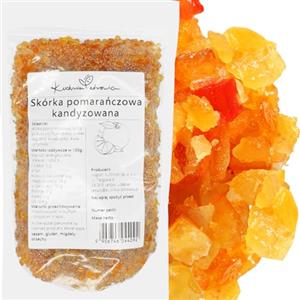 Kuchnia Zdrowia Scorza d'Arancia Candita a Cubetti 100g - Ingredienti per Dolci, Panettoni, Biscotti, Torte e Pasticceria Fatta in Casa | KUCHNIA ZDROWIA