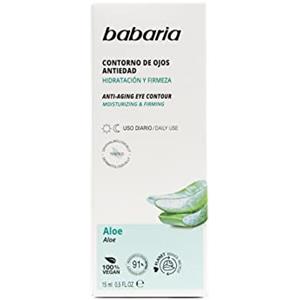 Babaria Crema Occhi Aloe Vera e Acmella Oleracea 15ml - Idratante e Levigante per Tutti i Tipi di Pelle