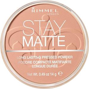Rimmel London Cipria Compatta Stay Matte - Polvere Opacizzante a Lunga Tenuta per Pelli Grasse e Miste - Cashmere - 14 g