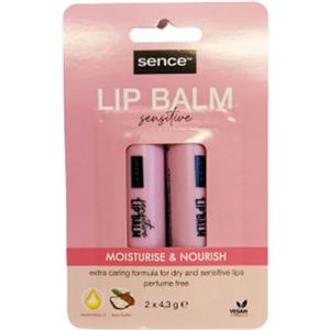 Sence BURROCACAO SENCE BEAUTY LIP BALM SENSITIVE MOISTURISE & NOURISH DUETTO
