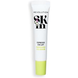 Revolution Skincare London Revolution SKin, Espresso Eye Lift Eye Serum, Siero Occhi con Acido Ialuronico e Caffeina, Illumina il Contorno Occhi, Vegano e Cruelty-Free, 15ml
