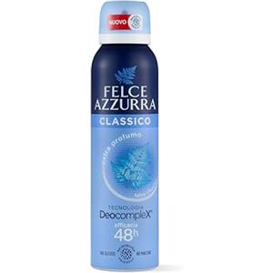 Felce Azzurra, Deodorante Uomo e Donna Spray Classico, 150 ml | Formula delicata contro i cattivi odori, 48h di freschezza, senza alcool, non macchia