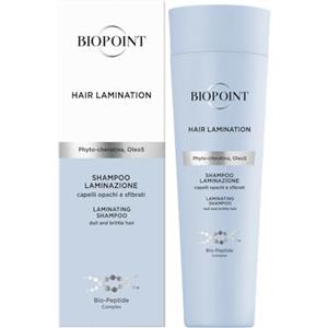 Biopoint Hair Lamination - Shampoo Lucentezza 3D, per Capelli Sfibrati e Danneggiati, Dona Idratazione, Morbidezza e Luminosità Effetto Specchio, 200 ml
