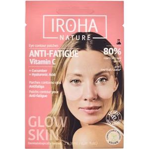 IROHA NATURE - Patch Occhi Illuminanti e Anti-Fatica | con Cetriolo e Vitamina C | Riduzione Borse, Occhiaie e Rughe | Idratazione Profonda con Acido Ialuronico | Vegano e 100% Biodegradabile