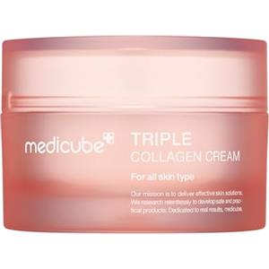 Medicube Triple Collagen Cream 50 ml - Crema Anti-Età Nutriente con Collagene ed Elastina