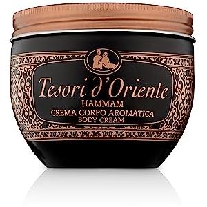 Tesori d'Oriente - Crema Corpo Profumata Hammam con Olio di Argan, Texture Burrosa Nutriente e Idratante per la Pelle, Note Fruttate, Azione Antiossidante, 300ml