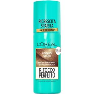 L'Oreal Paris L'Oréal Paris Spray Ritocco Perfetto, Spray Istantaneo per Radici e Capelli Bianchi, Durata fino a 1 Shampoo, Colore: Biondo Scuro, 75 ml