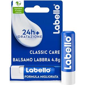 Labello Classic Care Stick 5,5 ml - Balsamo Labbra Idratante con Burro di Karitè e Oli Naturali