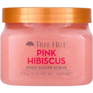 Tree Hut Pink Hibiscus Shea Sugar Scrub, 510 g, scrub ultra idratante ed esfoliante per la cura del corpo essenziale nutriente