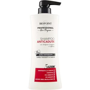 Biopoint Professional Hair Program - Shampoo Anticaduta Capelli 5 Azioni, Formula Rinforzante con Actigrow Complex e Caffeina, Dona Capelli Forti e Morbidi, Effetto Seboregolatore, 400 ml