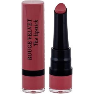 Bourjois Rouge Velvet The Lipstick 2.4 g - Rossetto Opaco 49 Maca'Rose con Formula Ultra Pigmentata e Lunga Tenuta