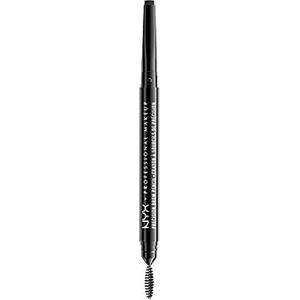 NYX Professional Makeup Precision Brow Pencil - Matita per Sopracciglia con Scovolino, 0.13 g, Tonalità Black