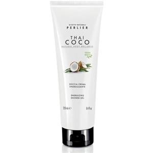 Perlier, Doccia Crema Energizzante Thai Coco, Tonificante con Olio Vergine di Cocco, Idrata e Nutre la Pelle, Ideale Per il Benessere Quotidiano, 250 ml