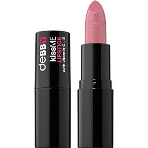 deBBY, kissME LIPSTICK Rossetto Cremoso, Formula Antiossidante con Vitamine E e C, Finish Luminoso e Pieno, Texture Leggera, Aroma Fruttato, Colore 03 Princess Rose