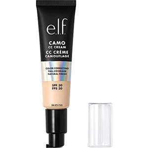 e.l.f. Camo CC Cream | Fondotinta correttore con coprenza da media a totale e SPF 30, Fair 100 W, 30 g (1,05 oz)