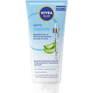 NIVEA SUN Siero Doposole Sensitive, 100 ml | Crema Doposole Pelle Sensibile con Aloe Vera, Vitamina E e Acido Ialuronico, Ripristina l'Idratazione, Sollievo Immediato