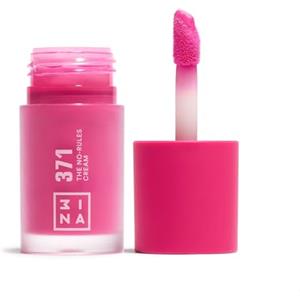 3INA The No-Rules Cream - Blush Liquido Fucsia Elettrico con Olio di Mandorle, 8 ml, Vegan e Cruelty Free