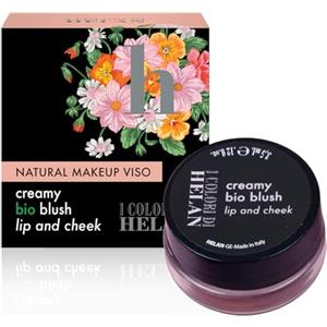 Helan I Colori di Helan - Blush e Lip Balm Cremoso Bio per Guance e Labbra, Rosa Quarzo, Make Up Alta Coprenza e Tenuta Prolungata, Estratto di Echinacea e Oli - Trucchi Donna, Made in Italy, 3,5 ml