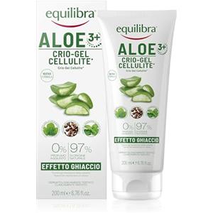 Equilibra Aloe Crio-Gel Cellulite 200 ml - Gel Fresco Effetto Ghiaccio per Circolazione e Ritenzione Idrica