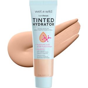 Wet n Wild Bare Focus Tinted Hydrator 27 ml - Crema Viso Colorata Idratante con Acido Ialuronico e Squalano Vegano, Copertura Leggera a Media e Finish Semi-Matte