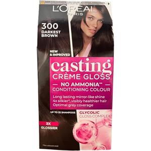 L'Oreal Paris - tinta per capelli Casting Creme Gloss Glossy Blacks, 200, ebano