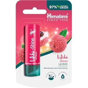 Himalaya Litchi Shine Lip Balm - Balsamo per Labbra Lucide e Morbide, 4,5g, Ricco di Vitamina E e Antiossidanti