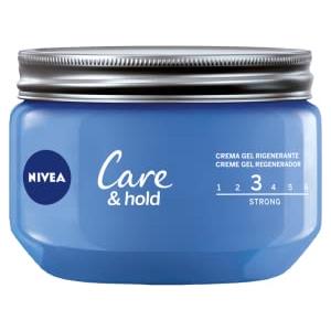 NIVEA Care & Hold Creme Gel, Styling Gel in 3 Confezioni da 150 ml, Gel per Capelli a Lunga Tenuta Anti-Crespo, Crema Capelli Corti e Medio-Lunghi con Vitamina B3, Pack of 3