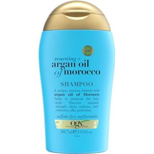 OGX Renewing + Argan Oil of Morocco Shampoo da viaggio ristrutturante capelli con Olio di Argan, Shampoo capelli secchi e rovinati in pratico formato travel size per viaggi e vacanze da 88.7 ml