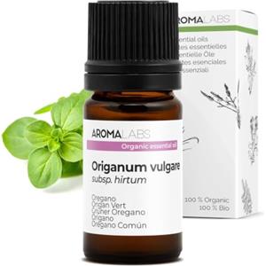 Aroma Labs Origano Verde BIO (Origanum vulgare subsp. hirtum) - 5 mL - Olio Essenziale Chemiotipizzato e Certificato AB - Difese naturali - Aroma Labs - Made in France