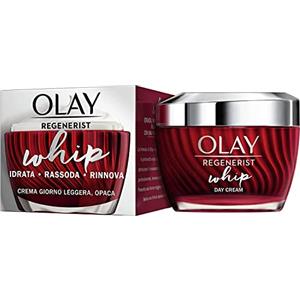 Olay/Olaz Regenerist Whip - Crema Viso Giorno Leggera, Idrata Rassoda Rinnova la pelle. Texture leggera come l'aria per una pelle giovane e radiosa - 50ml