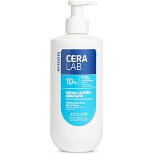 OMEOVITA CERALAB Detergente Idratante Viso e Corpo con Acido Ialuronico e 3 Ceramidi - Pelle Normale e Secca, Formula Non-Schiumogena, 400ml