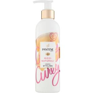 Pantene Pro-V Crema Styling+ Termoprotettore Ricci Naturali, Senza Risciacquo, Nutriente, Con Olio Di Cocco, Per Controllo Del Crespo E Ricci Morbidi E Idratati, 235ml
