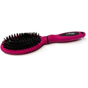 GLAM UP Aurore Beauté - Spazzola a soffietto ovale a setole - Spazzola per capelli districante con manico, modello medio, 250 x 70 mm