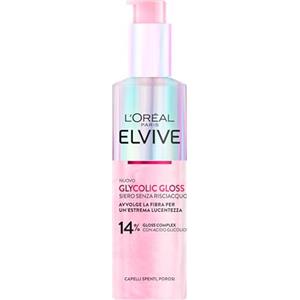 L'Oréal Paris Elvive Glycolic Gloss Siero Senza Risciacquo 150 ml - Per Capelli Spenti e Porosi, Effetto Lucentezza Estrema con Acido Glicolico